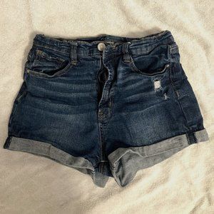 Navy blue jean shorts